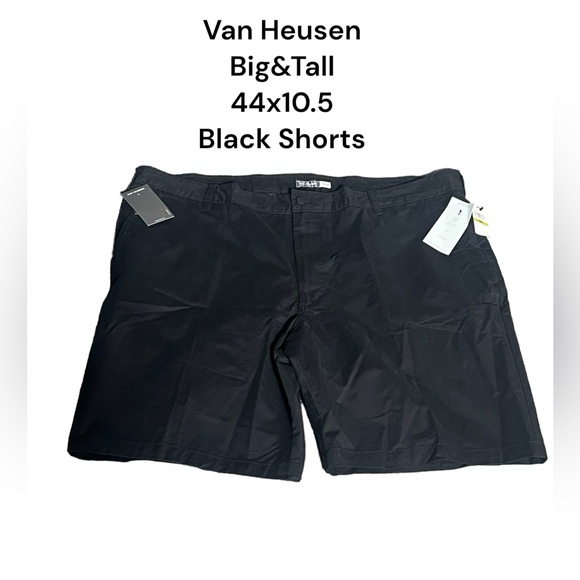 Van Heusen Big&Tall 44x10.5 Black Shorts. NWT M21 - Picture 1 of 12